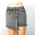 Wholesale Grey Denim Skirt